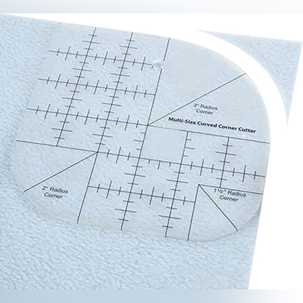 Creative Curved Corner Cutter Quilt Ruler - Picture 2 of 10